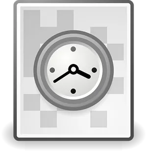 Abstract Clock Icon PNG image