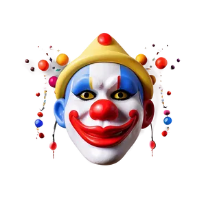 Abstract Clown Face Design PNG Cir87 PNG