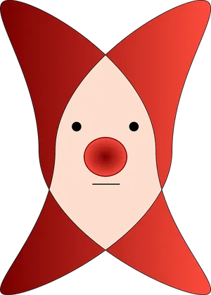 Abstract Clown Nose Illustration PNG