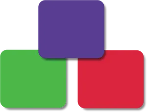 Abstract Color Blocks Design PNG