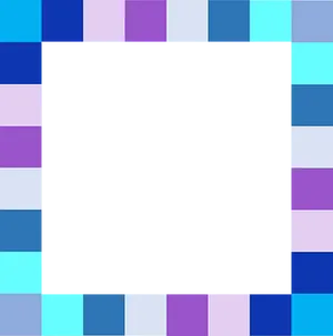 Abstract Color Blocks Frame PNG image