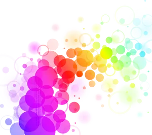 Abstract Colorful Bubbles Background PNG image