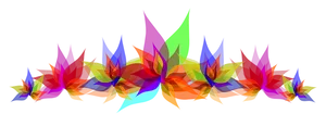 Abstract Colorful Floral Design