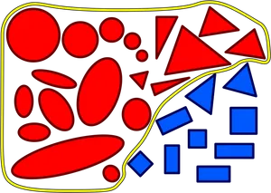Abstract Colorful Shapes Art