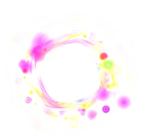 Abstract Colorful Twirl Effect PNG