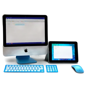 Abstract Computer Mockup PNG 78