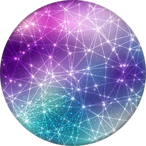 Abstract Constellation Network PNG image