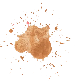 Abstract Copper Splash Watercolor Background PNG image