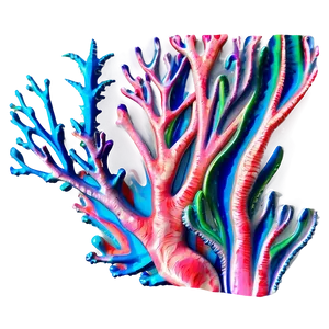 Abstract Coral Art PNG 53