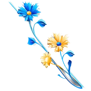 Abstract Corner Flower PNG Woh69 PNG