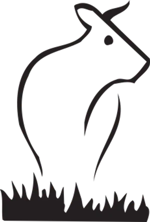 Abstract Cow Silhouette PNG image