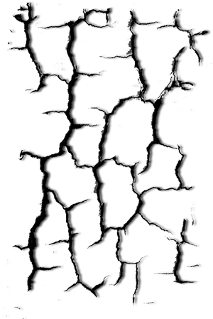 Abstract Crack Pattern Black Background PNG