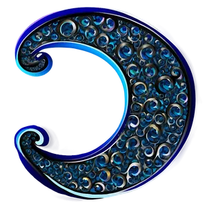 Abstract Crescent Design Png Aof PNG image