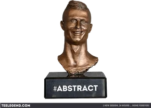 Abstract Cristiano Ronaldo Bust PNG image