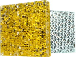 Abstract Crystal Cubes Artwork PNG image