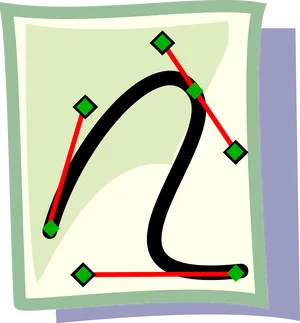 Abstract Curved Line Art PNG