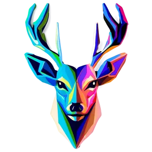 Abstract Deer Head Design PNG 06212024