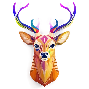 Abstract Deer Head Design Png Bdm PNG image