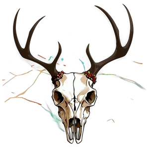 Abstract Deer Skull Image Png 06132024 PNG image