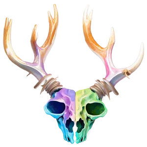 Abstract Deer Skull Image Png Xkq PNG image