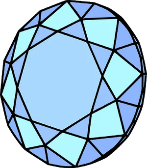 Abstract Diamond Facet Design PNG image