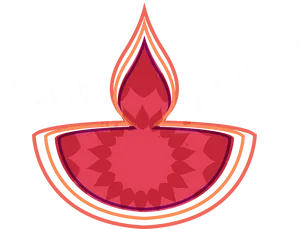 Abstract Diwali Lamp Illustration PNG image