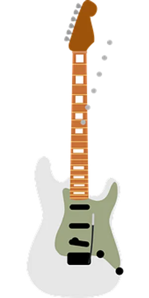 Abstract Electric Guitar Illustration