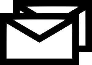 Abstract Email Icon Black Background