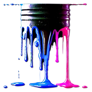 Abstract Expressionist Spray Paint Drip PNG Bpv PNG