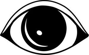 Abstract Eye Graphic Blackand White PNG image