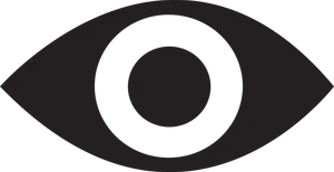 Abstract Eye Icon Blackand White