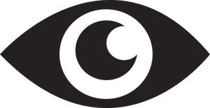 Abstract Eye Icon Blackand White