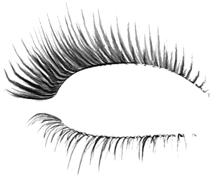Abstract Eyeand Lashes Art PNG image