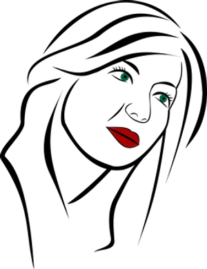 Abstract Facein Darkness PNG image