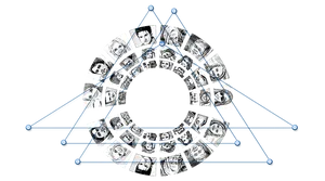 Abstract Facial Recognition Concept
