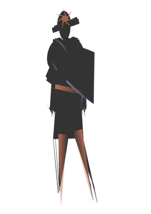Abstract Fashion Silhouette