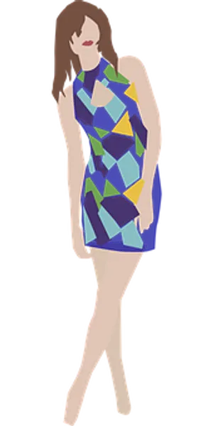 Abstract Fashion Woman Illustration