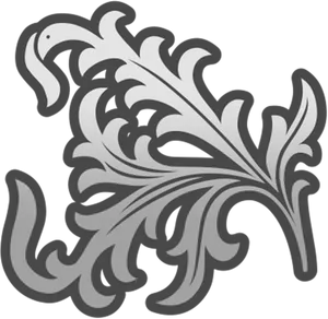 Abstract Feather Leaf Design PNG image