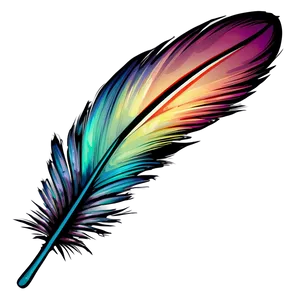 Abstract Feather Painting Png 05042024 PNG image