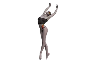 Abstract Female Figure Dance Pose