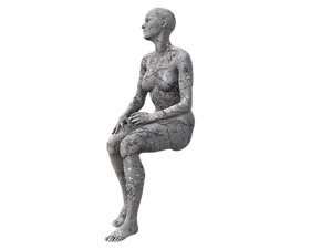 Abstract Female Figure Sculpture