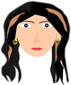 Abstract Female Portrait Vector