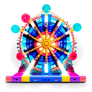 Abstract Ferris Wheel Art Png 06122024 PNG image