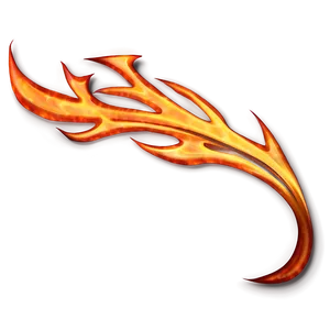 Abstract Flame Art PNG 93