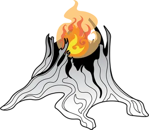 Abstract Flame Graphic