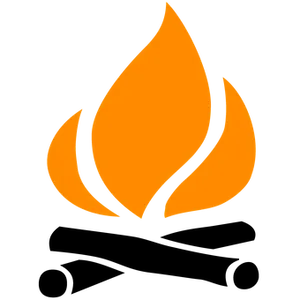 Abstract Flame Icon