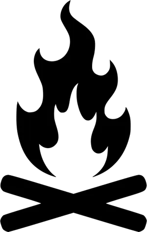 Abstract Flame Icon Vector PNG image