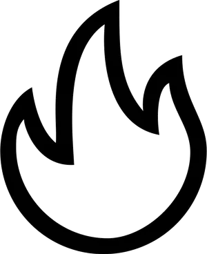 Abstract Flame Outline