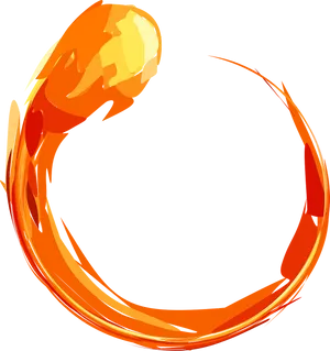 Abstract Flame Swirl PNG image