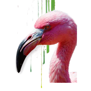 Abstract Flamingo Collage PNG Cuh71 PNG
